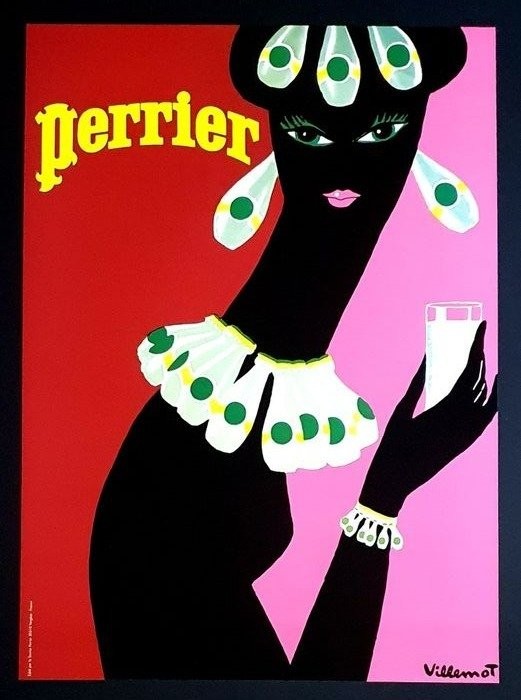 BERNARD VILLEMOT - Perrier, La Femme Noir