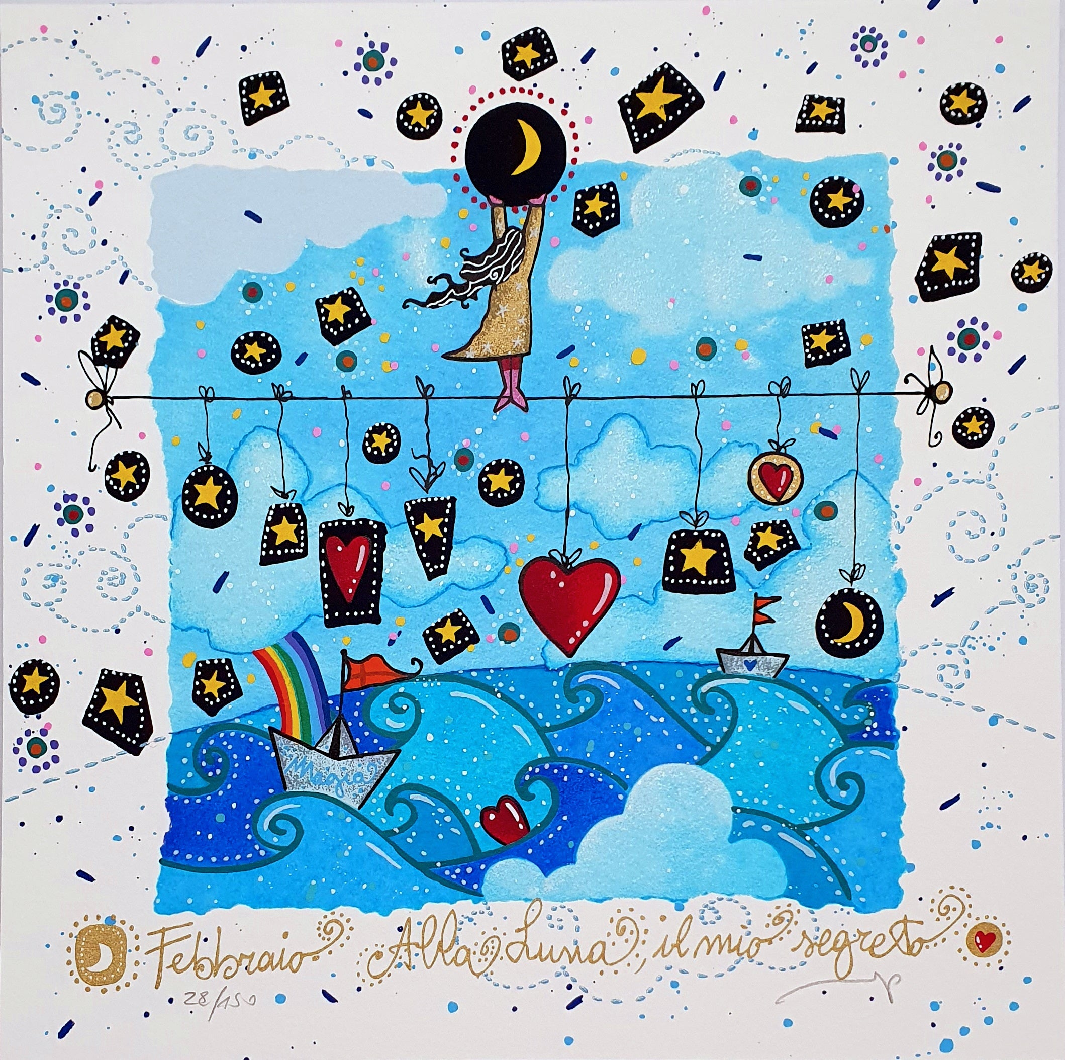 ANDREA AGOSTINI - Febbraio, Alla luna il mio segreto