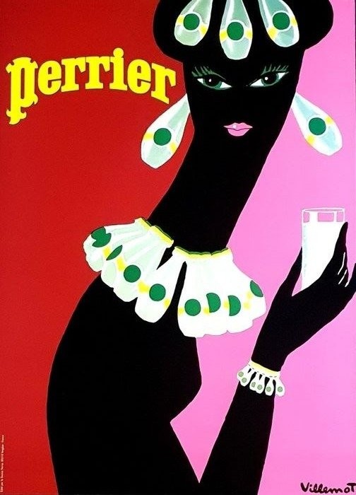 BERNARD VILLEMOT - Perrier, La Femme Noir