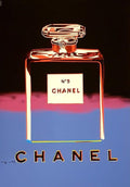ANDY WARHOL - Chanel N.5 - Rosa lilla e nero