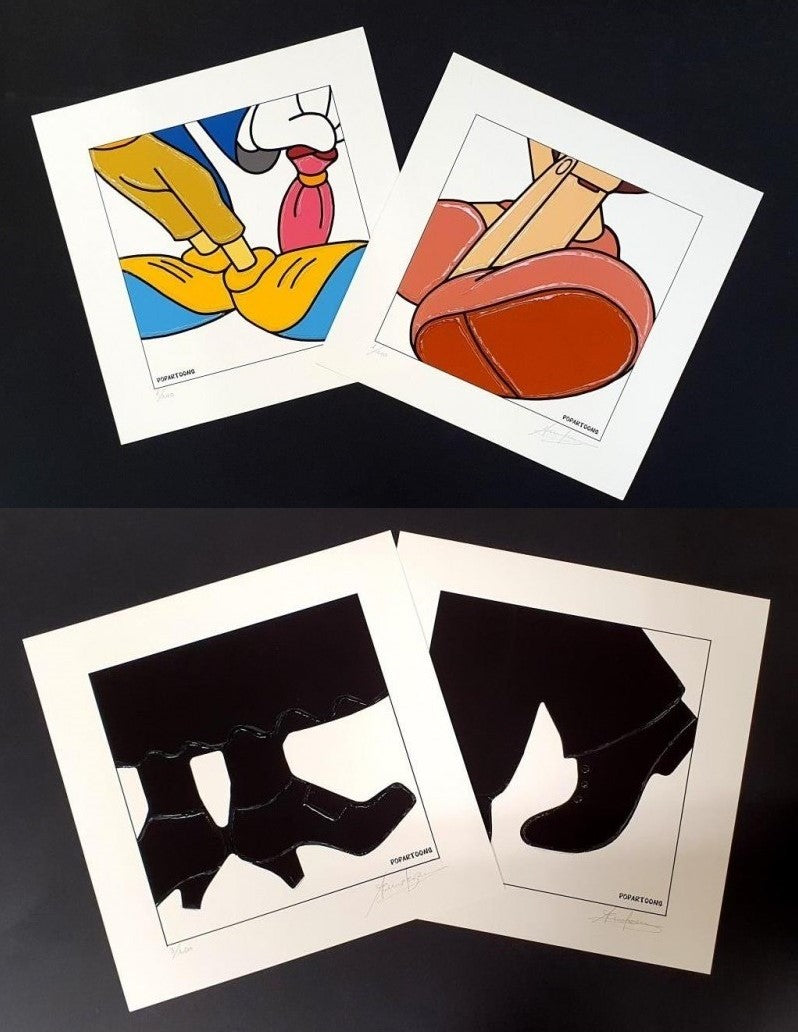 SERGIO VEGLIO  - Popartoons Grillo Parlante e Pinocchio + Mary Poppins e Spazzacamino