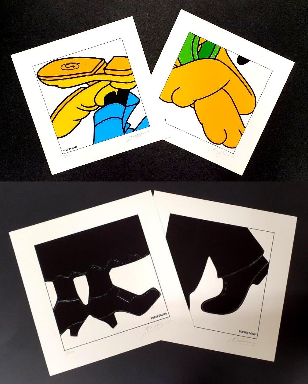 SERGIO VEGLIO - Popartoons Pippo e Pluto + Mary Poppins e Spazzacamino